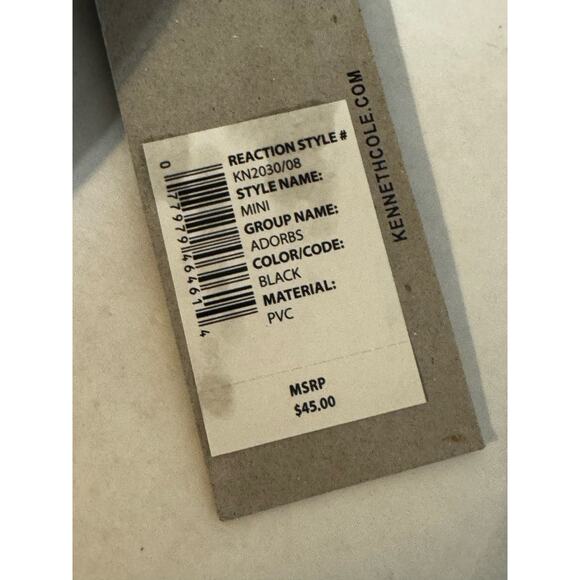 Reaction Kenneth Cole Black Studded Crossbody Bag Purse New - Picture 5 of 7